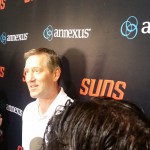 Phoenix Suns head coach  Jeff Hornacek speaks to the media during the Suns predraft workouts Tuesday. (Cronkite News photo by Ryan Howes)