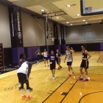 Phoenix Mercury head coach Sandy Brondello (middle) said her team will have to make adjustments this year without veteran point guard Diana Taurasi. (Photo by Michael Nowels / Cronkite News)