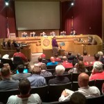 Private citizens came out in droves to the Glendale City Council meeting Wednesday. Most were opposed to the proposed measure, but this speaker voiced his support for it. (Cronkite News photo by Gabriel Cordoba)