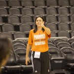 After a dominant season in 2014 that ended with a WNBA Championship, Mercury head coach and vice president of player personnel Sandy Brondello had her work cut out for her after several roster changes entering 2015. (Cronkite News photo by Cuyler Meade)
