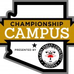 The official logo of the "Championship Campus presented by the Ak-Chin Indian Community" is pictured. The logo was unveiled with a map and the Ak-Chin sponsorship at a news conference Tuesday morning. (Courtesy Arizona Organizing Committee)