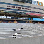 The new seats in the south end zone of Sun Devil Stadium on September 8, 2015. (Cronkite News photo by Bill Slane)