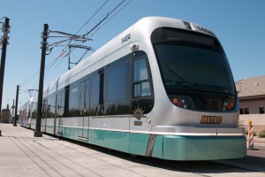 Valley Metro’s northwest line, spanning 3.2 miles, will be completed in March 2016. (Cronkite News photo by Amy Edelen)