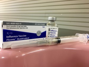 A dose of flu vaccine ready to be administered at a recent event in the Valley. (Photo by Lauren Flesch/Cronkite News)