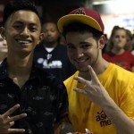 Brandon Chung and Mitch Vareldzis, sophomores at ASU, attended the Diamondbacks College Game Night on September 11. (Cronkite News photo by Kevin Jimenez)