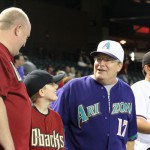 On “Throwback Thursdays” during the 2015 season a variety of Diamondbacks jerseys were seen in the stands. (Photo by Torrence Dunham/Cronkite News)