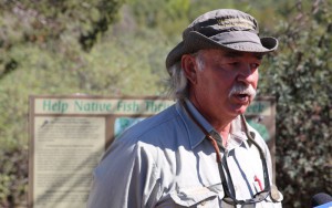 Forest ranger Dex Allen has watched the swarms of visitors to Fossil Creek grow over the past decade.