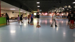 Anthem School eighth graders hit the rink after completing their STEM lesson during a field trip to Great Skate in Glendale. (Photo by April Morganroth)