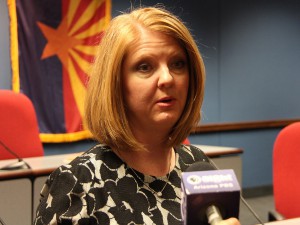 State Rep. Heather Carter, R-Cave Creek, convened a committee of state leaders, advocates, experts and parents to study how to address Pediatric Acute-onset Neuropsychiatric Syndrome, often referred to as PANS. (Photo by Claire Cleveland/Cronkite News)