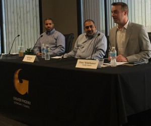 Panelists from three companies expanding to Phoenix spoke about what attracted their businesses to the area at an event held by the Greater Phoenix Economic Council on Thursday.