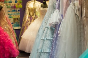 While Bridals by Ofelia mostly offers women's wear, there are select items for men, such as dress coats. (Photo by Brooke Stobbe/Cronkite News)