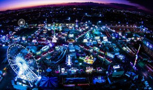 A glimpse into the Arizona State Fair during the evening of this fall 2015 season. (Photo courtesy of Jillian Danielson)