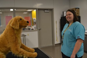 Hailey Adams is a West-MEC Veterinary Sciences Instructor who teaches students to become certified veterinary assistants. (Photo by James Anderson/Cronkite News)