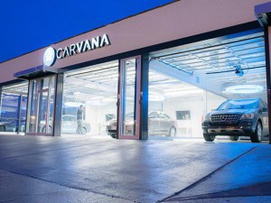 The Carvana vending machine in Atlanta “dispenses cars like soda,” according to the company. (Photo courtesy of Carvana)