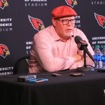 Cardinals coach Bruce Arians talks about the team's future in his end of season press conference on Monday. (Photo by Danielle Eurich/Cronkite News)