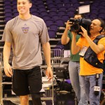 It’s all smiles forv Suns rookie guard Devin Booker, who will compete in the Foot Locker Three-Point Contest at NBA All-Star Weekend. (Photo by Meehee Kim/Cronkite News)