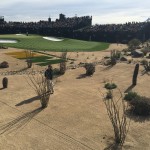 A marshal watches over the gallery Thursday on the 16th hole of the 2016 Waste Management Phoenix Open. (Photo by Nick Krueger/Cronkite News)