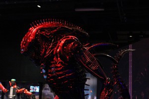 A statue depicting an Alien from the movie “Alien” at the POPnology exhibit at the Arizona Science Center in Phoenix. (Photo by Kaitlyn Thompson/Cronkite News)