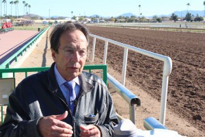 Vincent Francia said that the two living horses from New Mexico are quarantined a half mile away from the facility. (Mallory Price/Cronkite News)