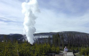 Steamboat Geyser is the world's tallest active geyser, according to the National Park Service. (Photo courtesy of the U.S. Geological Survey)