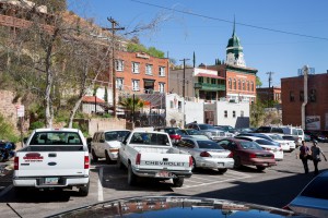 Bisbee feels different from many typical Arizona towns, set on steep hills out of the desert environment. (Photo by Courtney Pedroza/Special for Cronkite News)