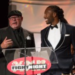 Cardinals coach Bruce Arians and wide reciever Larry Fitzgerald present at Celebrity Fight Night on April 9. (Photo courtesy Gudenschwager Photography)