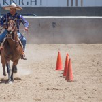 Don Juan Cabral races his horse down the arena at Rancho Ochoa in Phoenix on April 17, 2016. (Photo by Karla Aguilar/Cronkite News)