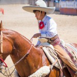 Antonio Vargas, 6, rides along the arena at Rancho Ochoa in Phoenix on April 17, 2016. (Photo by Karla Aguilar/Cronkite News)