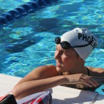 Matti Harrison is training at the Phoenix Swim Club for the Olympic Swimming Trials in July. (Photo by Nicole Vitale/ Cronkite News)