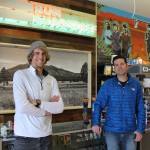 Nick Hilton, left, and Vince Sherry are manager and owner of Run Flagstaff, a specialty running store located on Historic Route 66. (Photo by Kylee Sam/Cronkite News)