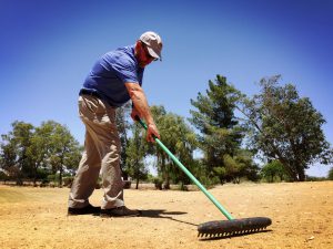 Rory Van Poucke, general manager of Apache Sun Golf Club in the San Tan Valley, said the golf course is shut down from May to September to save water and expenses. (Photo by Jiahui Jia/Cronkite News)