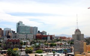 Downtown Phoenix is experiencing a boom in development. Many of the vacant or sparse patches of the city’s core are filling in with apartment and condo complexes, adding more than 2,000 spaces. (Photo by Lindsay Robinson/Cronkite News)