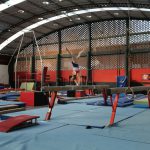 MyKayla Skinner trains on beam at the Flamengo Club on Aug. 5, 2016, in Rio de Janeiro, Brazil. (Photo by Jaclyn Chung/Cronkite News)