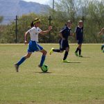 Bianca Feix carries the ball across the field in Phoenix. (Photo courtesy Teresita Feix)