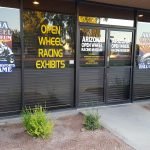 Exterior of the Arizona Open Wheel Racing Museum located in east Phoenix. (Photo by Tyler Rubin/ Cronkite News)