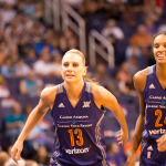 Mercury forward Penny Taylor returned to the Phoenix Mercury on a hunt to bring home one last championship to the Valley before she retires at the end of the season. (Photo by Lindsey Wisniewski/ Cronkite News)