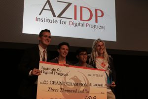 The team from Storage Together won this year’s Smart City App Hack competition in Phoenix. They founded their company after meeting at Grand Canyon University. (Photo by Gavin Maxwell/Cronkite News)