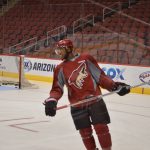 Coyotes forward Anthony Duclair falls under the NHL average for his position, but that is not stopping him from making an impact on the ice. (Photo by Brendan Kennealy/Cronkite News)