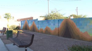 One Phoenix community near Grand and 15th avenues received a Love Your Block Phoenix mini-grant, which provides $1,000 to five communities a year to beautify the city – one block at a time. (Photo by Anthony Marroquin/Cronkite News)