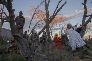 Clowns and monsters will will scare those who visit Fear Farm’s many haunted attractions. (Photo by Ally Carr/Cronkite News)