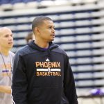 Phoenix Suns coach Earl Watson is the first Hispanic NBA head coach and the first former UCLA basketball player to assume a full-time role as an NBA head coach. (Photo by Lindsey Wisniewski/Cronkite News)