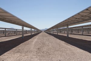 Sempra U.S. Gas & Power has contracted with the Navy and the Department of Energy to provide power to military bases in California from a solar facility in Tonopah. (Photo by Gavin Maxwell/Cronkite News)