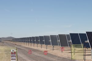 Sempra U.S. Gas & Power has contracted with the Navy and the Department of Energy to provide power to military bases in California from a solar facility in Tonopah. (Photo by Gavin Maxwell/Cronkite News)