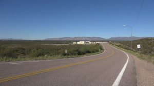 The road to Tombstone High School. (Photo by Charity Bidegain/Cronkite News)