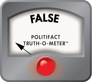 Politifact Truth-O-Meter: False