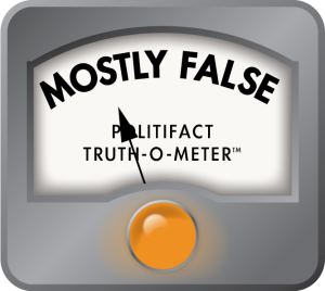 Politifact Truth-O-Meter: Mostly False