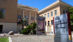 The School of Human Evolution and Social Change is the anthropological and archaeological research arm of Arizona State University. The school’s collections include Indigenous human remains and artifacts subject to repatriation under NAGPRA. (Photo by Chad Bradley/Cronkite News and the Howard Center for Investigative Journalism at ASU)