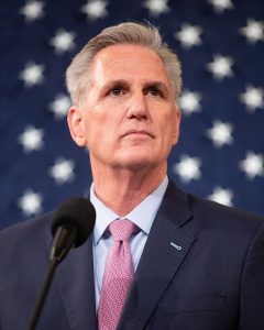 Kevin McCarthy’s brief tenure as Speaker of the House, from Jan. 7 to Oct. 3, 2023, was cut short by a rebellion of Republican backbenchers. (Photo courtesy of Congress)